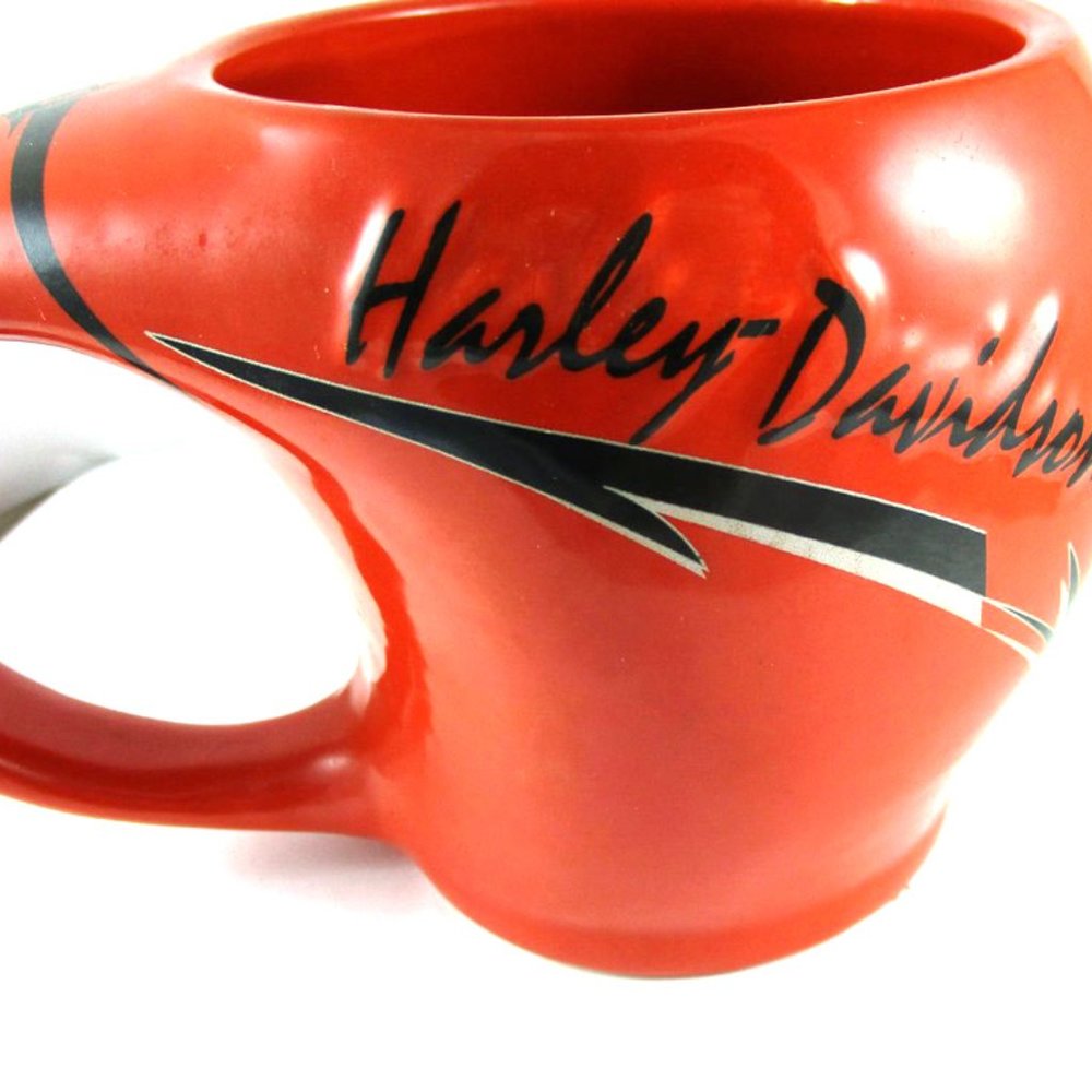 Vintage Harley Davidson Orange Coffee Mug Collectible Unused Men's Women's Gift
